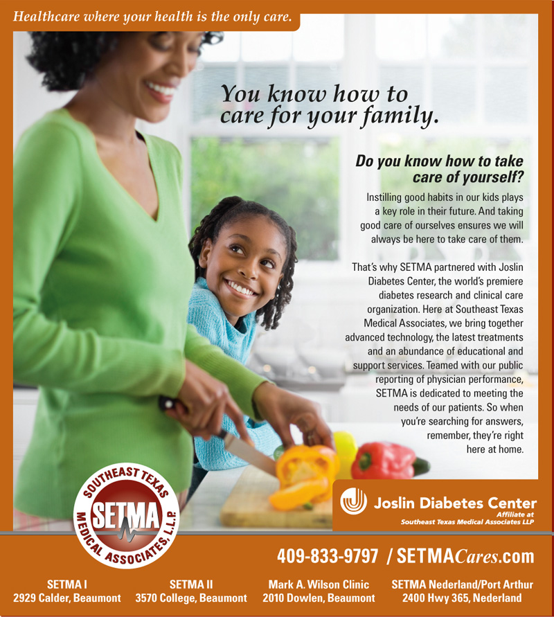 SETMA Joslin Ad - Care for your family