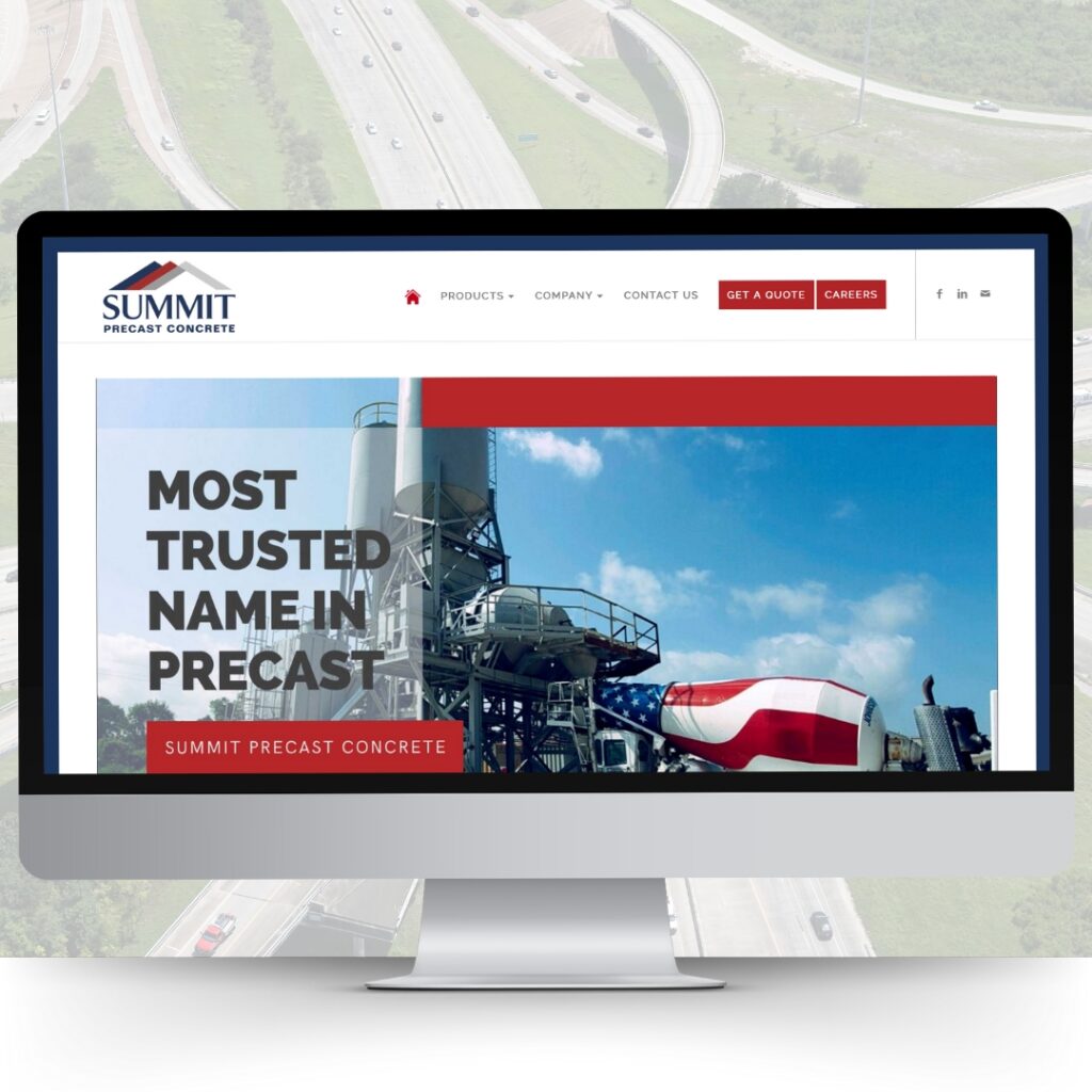 Summit Precast Concrete Web Design